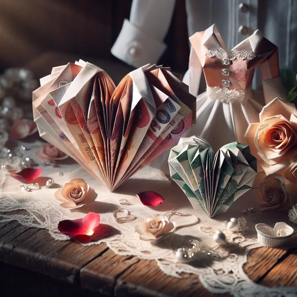 Sådan laver du en smuk pengefoldning til bryllupskortet